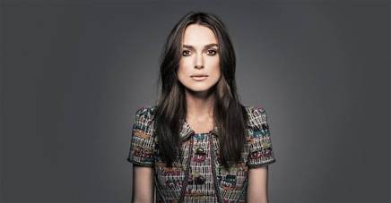 keira knightley in a patterned dress