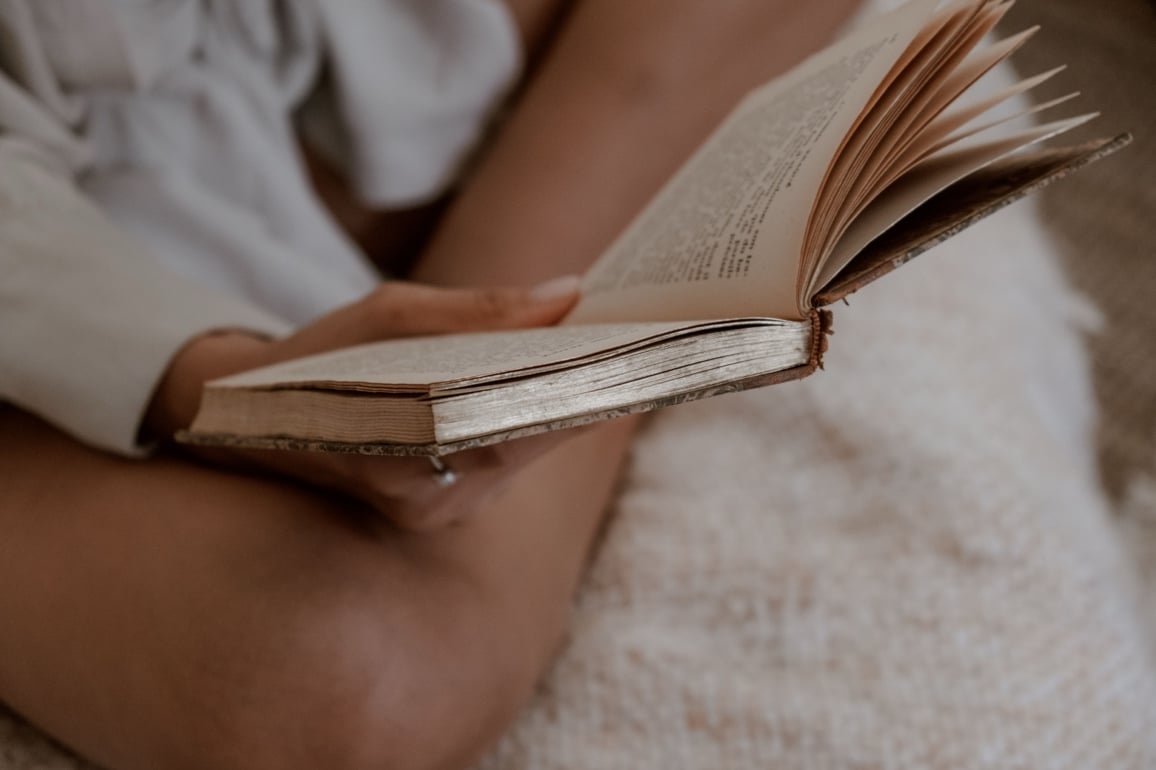 Someone reading a book