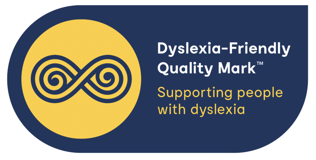 Dyslexia-Friendly Quality Mark New Zealand logo.